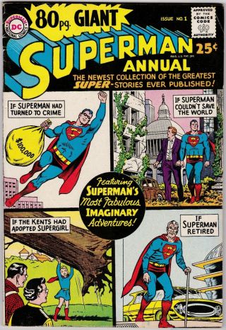 80 Page Giant 1: Superman Annual 1964 7.  5 Vf - L@@k