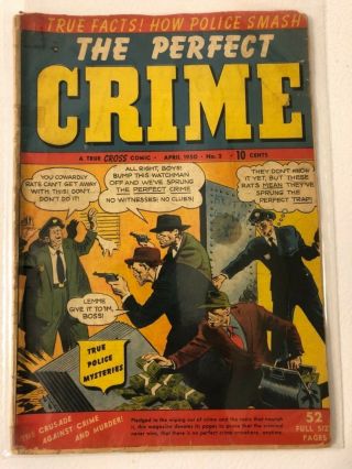 The Perfect Crime 2 1950 Golden Age Comic Powell Art