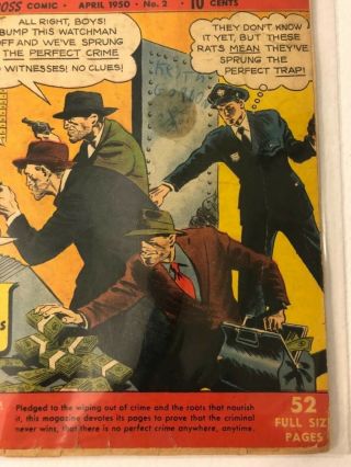 The Perfect Crime 2 1950 Golden Age Comic POWELL ART 5