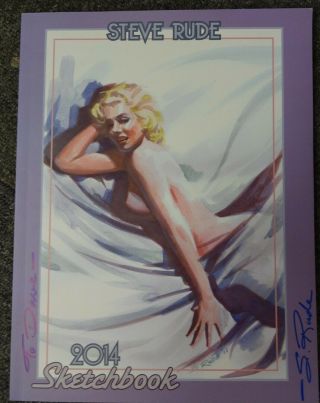 Steve Rude 2014 Limited Edition Sketchbook Signed Marilyn Monroe Cover