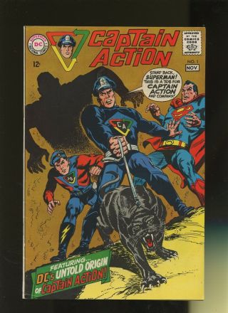 Captain Action 1 (1968) 1 Book Marvel Comics,  Wally Wood & Jim Shooter Origin