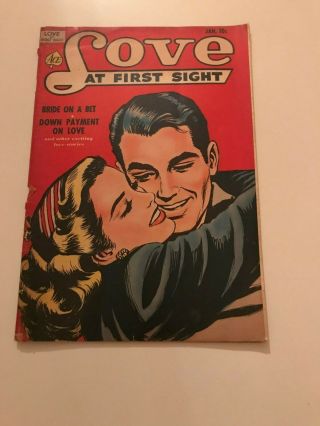 Love At First Sight 13 Comic Book 1952 - Ace Golden Age
