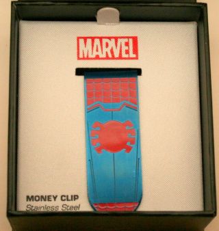 Marvel Comics Spider - Man Stainless Steel $$ Money Clip Nos Box
