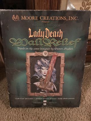Lady Death Cold - Cast Porcelain Wall Relief By Moore Creations 1380/3000