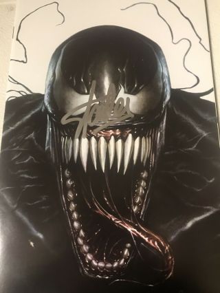 Venom 1 (vol 4 2018,  Marvel Comics) Adi Granov Virgin Signed By Stan Lee