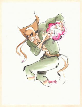 Iron Fist Watercolor Commission - Signed By Kagan Mcleod