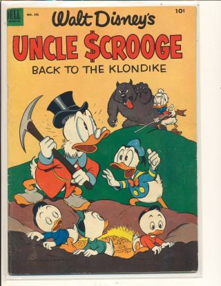 Four Color 456 - Uncle Scrooge By Carl Barks Vg,  Cond.