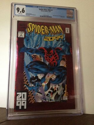 Spider - Man 2099 1 (nov 1992,  Marvel) Cgc 9.  6 Origin Spider - Man 2099 Red Foil Cv