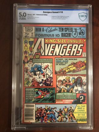 Avengers Annual 10 Cbcs 5.  0 1st App Rogue Madelyne Pryor 1981 Never Pressed