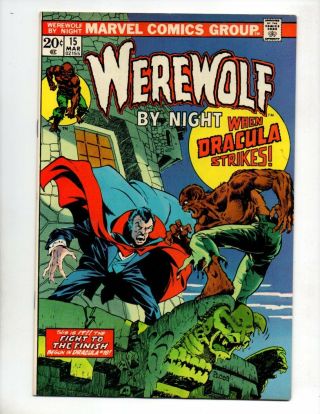 Werewolf By Night 15 (mar 1974,  Marvel) Nm - 9.  2 " Dracula - C/story; Ploog - A " Cgc