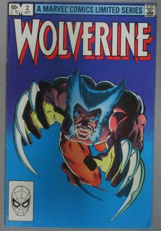 Wolverine 2 1982 Mini Series Vf/f 1st Full Yukio Frank Miller Marvel Comics