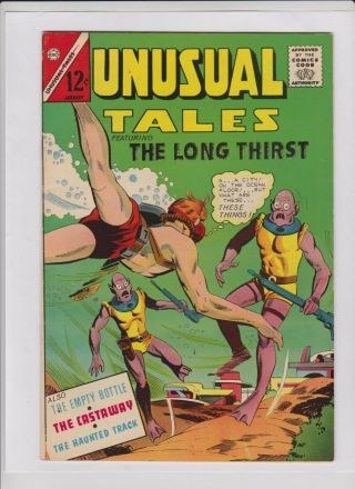 Unusual Tales 48 Vf,  Underwater Aliens Cover,  Charlton Horror,  Sweet Comic