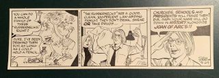 Stan Drake Juliet Jones Daily 4 - 24 - 87 Eve As Comic Strip Artist