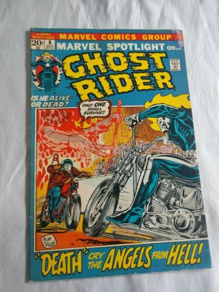 Marvel Spotlight 6 1972 2nd App Ghost Rider Johnny Blaze Origin Retold