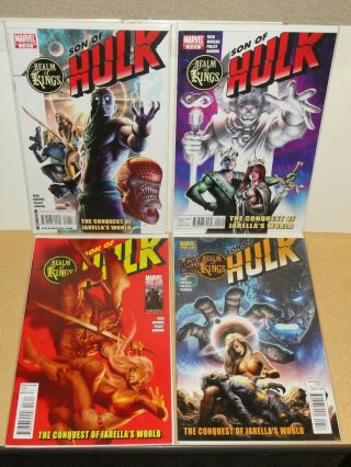 Marvel Realm Of Kings Son Of Hulk Conquest Jarellas World Complete Set 1 - 4 Vf