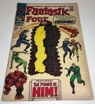 Fantastic Four 67 Marvel 1st App Appearance Warlock (him) Key Stan Lee Kirby