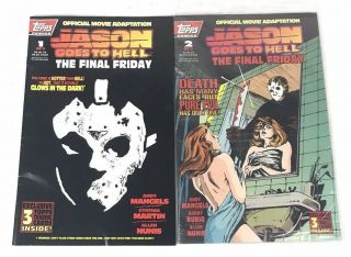 Official Movie Adaptation Jason Goes To Hell The Final Friday 1 & 2 Tops Comics
