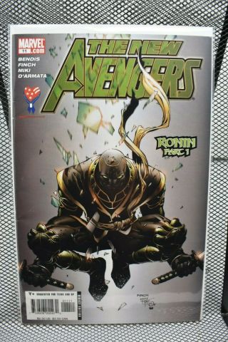 The Avengers 11 Marvel Comics 2005 1st Appearance Of Ronin Bendis Finch 7.  0