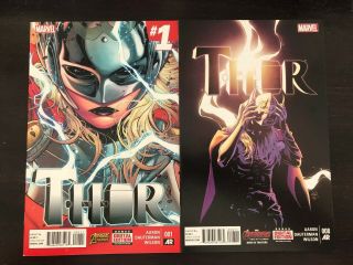 Female Thor 1,  8 Marvel 2014 1: Nm / 9.  4 8 Nm - / 9.  2
