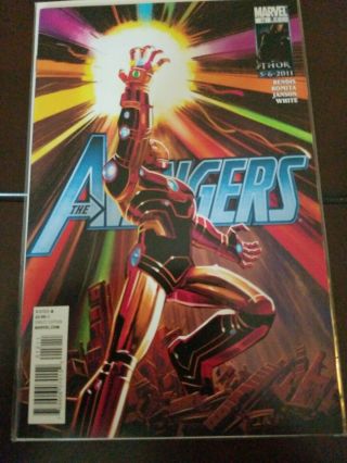 The Avengers 12 (2011) Iron Man Wields Infinity Gauntlet Endgame