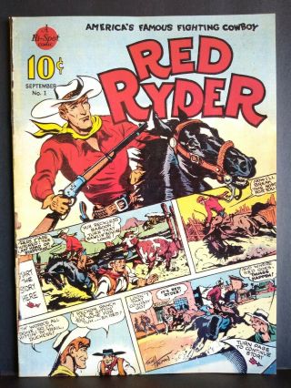 Red Ryder Comic September No.  1 - Scarce Reprint 1989 Vf - 7.  5 See Pictures