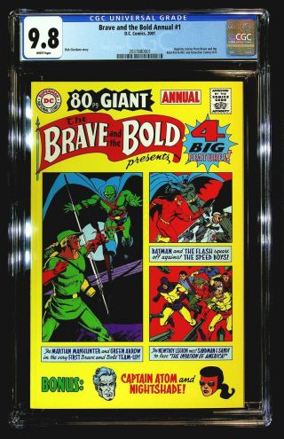Brave And The Bold Annual 1 (2001) Cgc 9.  8 Giordano,  Batman,  Flash,  Green Arrow