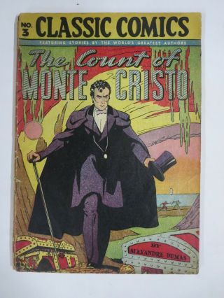 Classic Comics 3 (fr - G) The Count Of Monte Cristo (7th Edition,  Hro=28) 1946