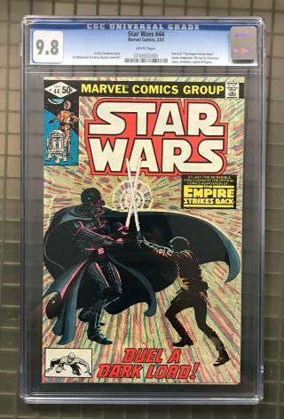 Star Wars 44 Marvel Comics 1981 Cgc 9.  8 Part 6 Of Empire Strikes Back Esb