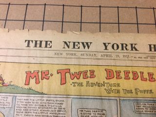 MR TWEE DEEDLE newspaper comic APRIL 23,  1911 LITTLE NEMO - GRUELLE 4