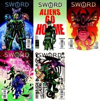 X - Men S.  W.  O.  R.  D.  1 - 5 (2010) Marvel Comics Complete Limited Mini Series