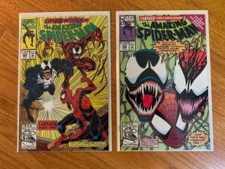 Spiderman 362 & 363 1st Print Nm 2nd And 3rd Appearance Of Carnage