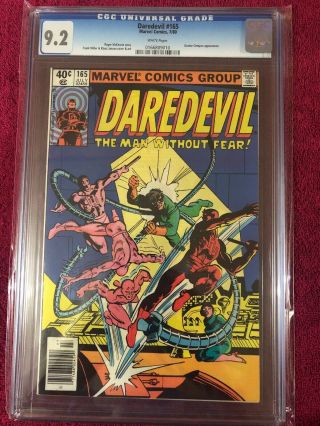Daredevil 165 Cgc 9.  2 White Pages Doctor Octopus Appearance