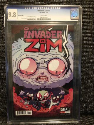Invader Zim 1 (2015) Cgc 9.  8 Nm/mt Oni Press Variant 2 - Zim Gir Dib Gaz