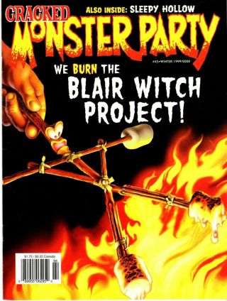 Vintage Cracked Monster Party The Blair Witch Project Winter 1999 Issue