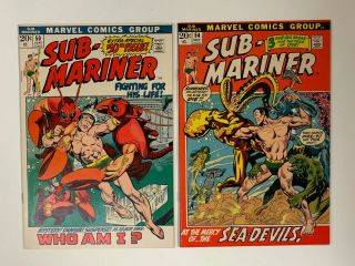 Marvel Comics,  Sub - Mariner 50 & 54