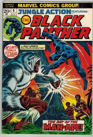 Jungle Action 5 (1973) Vg/f Black Panther