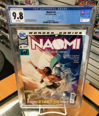 Cgc 9.  8 Naomi 4 Dc Comics Brian Michael Bendis
