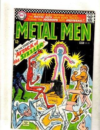 Metal Men 22 Vg/fn Dc Silver Age Comic Book Andru Cover Platinum Invisible Fm2