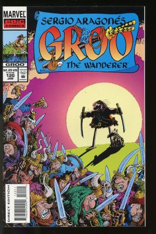 Sergio Aragones Groo 120 Near 1995 Marvel Comics Bin - 2018 - 0147