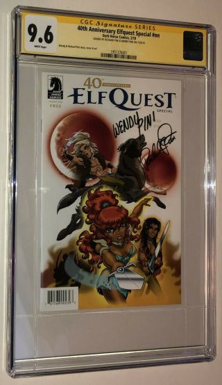 Elfquest Special 40th Anniv Ashcan Cgc Ss 9.  6 Signed Wendy & Richard Pini Nm,