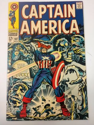 Captain America (1968 1st Series) 107 Gd,  Dr.  Faustus 1st Appearance