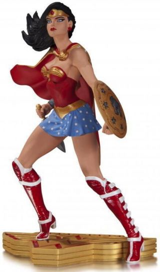 Dc Direct Jim Lee / Clayburn Moore Jla Comic Statue Wonder Woman Art Of War