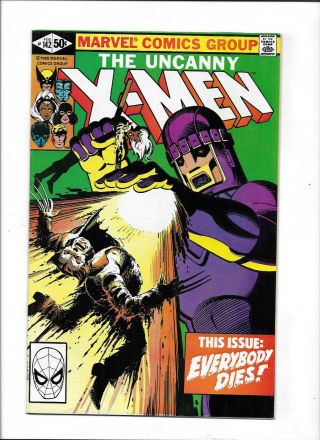 X - Men 142 [1981 Vg - Fn] Classic Sentinel Cover Signed By John Byrne