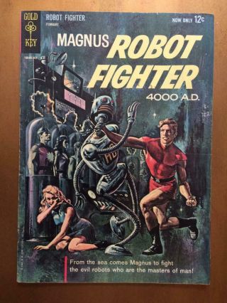 Magnus Robot Fighter 1 - Gold Key 1963 - Mid - Grade 5.  5