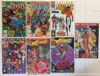 Mutants 93 94 99 100 & X - Force 1 2 2nd Deadpool & 98 Reprint Nm 1st Prints