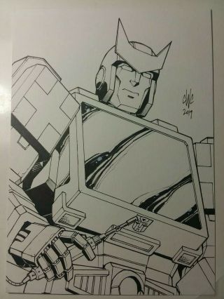 Transformers Art Ratchet G1 5x7 Casey Coller