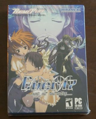 Ever17 Out Of Infinity Interactive Visual Novel For Pc Cd - Rom Shrink Oop Rare