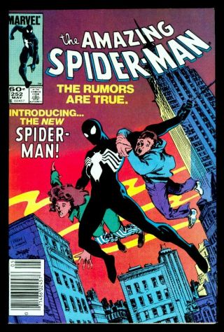 Marvel Comics The Spider - Man 252 1st Black Costume In Title Nm - 9.  2