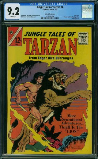 Jungle Tales Of Tarzan 4 Cgc 9.  2 White P John G Fantucchio Pedigree 1965