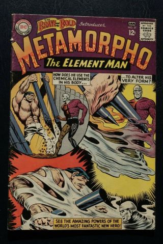 The Brave And The Bold 57.  1st Metamorpho Key Book.